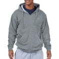thumbnail image 1 of Champion Big & Tall Men's Powerblend Fleece Full Zip Hoodie, up to Size 6XL, 1 of 3
