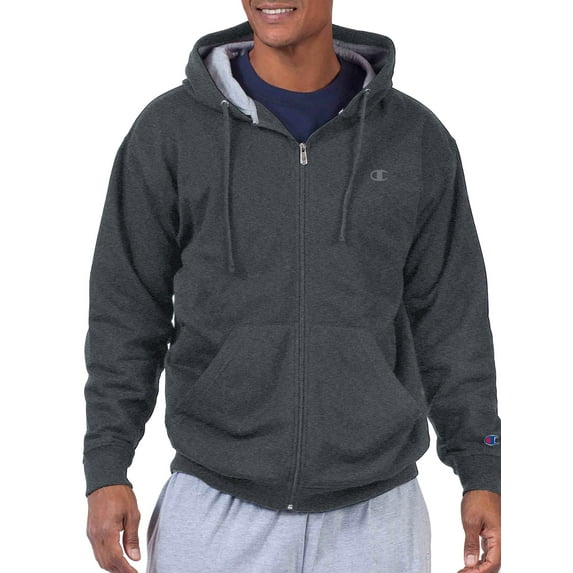 Champion Big & Tall Men's Powerblend Fleece Full Zip Hoodie, up to Size 6XL