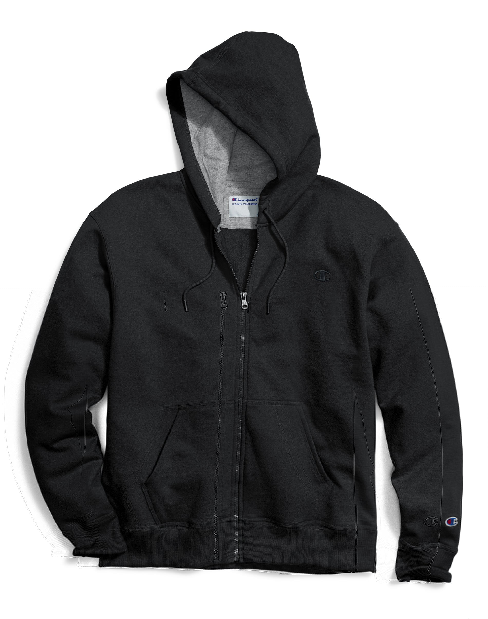 champion men's full zip hoodie