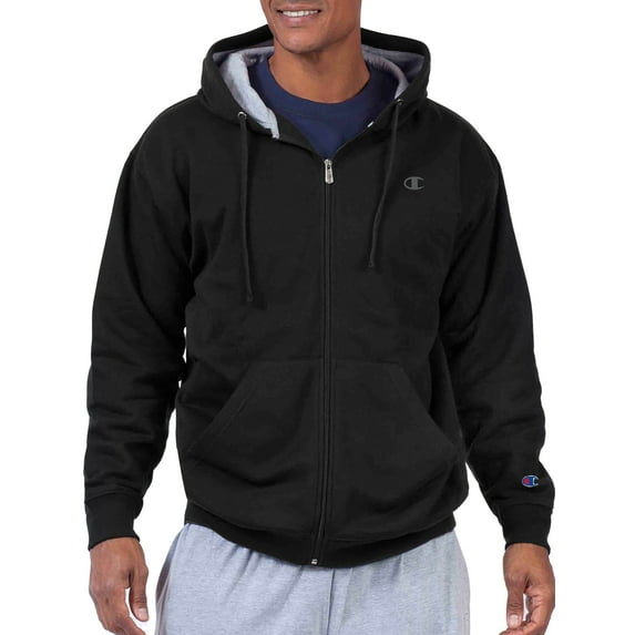 Champion Big & Tall Men's Powerblend Fleece Full Zip Hoodie, up to Size 6XL