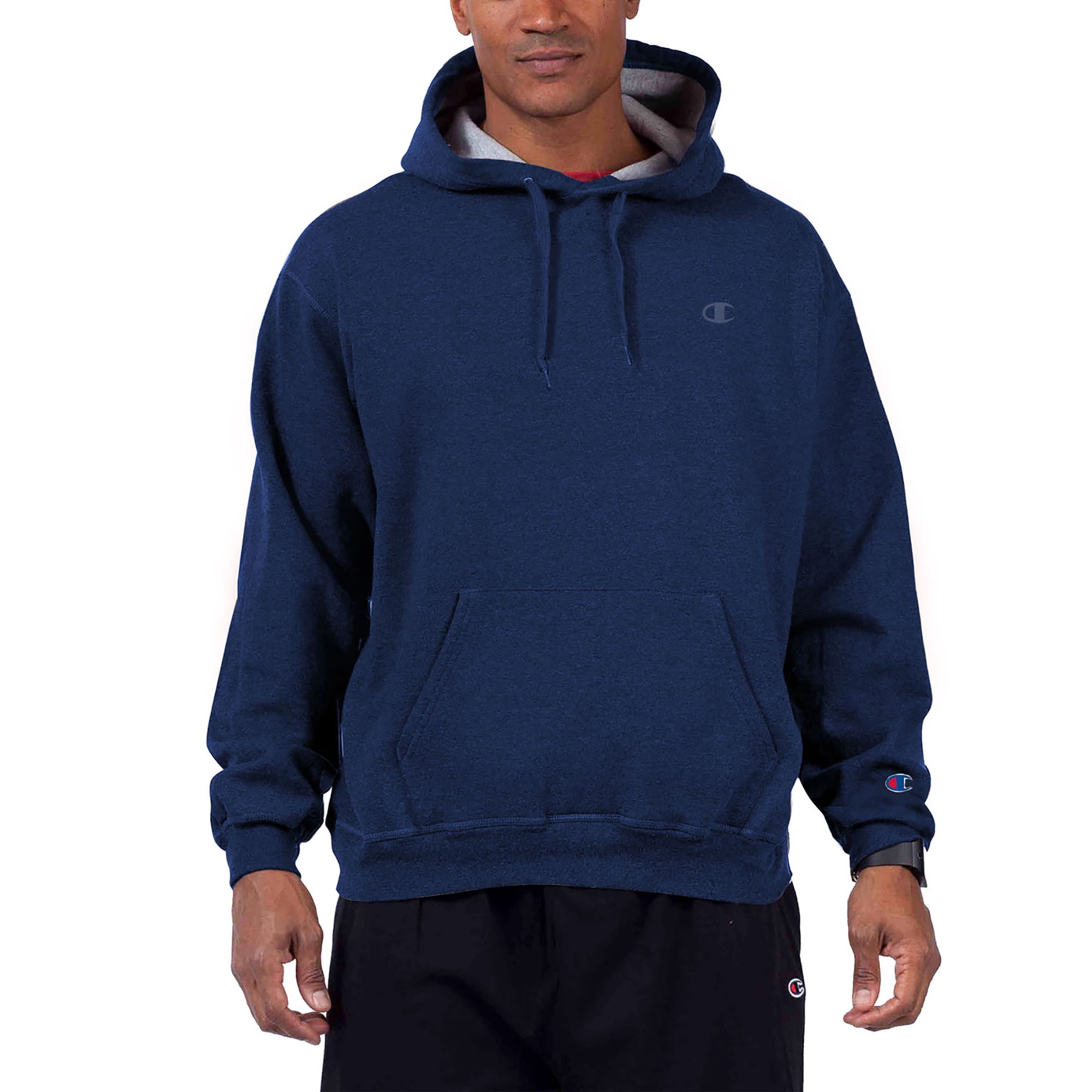 Champion Big u0026 Tall Men's Powerblend Fleece Pullover Hoodie Sweatshirt, up  to Size 6XL - Walmart.com