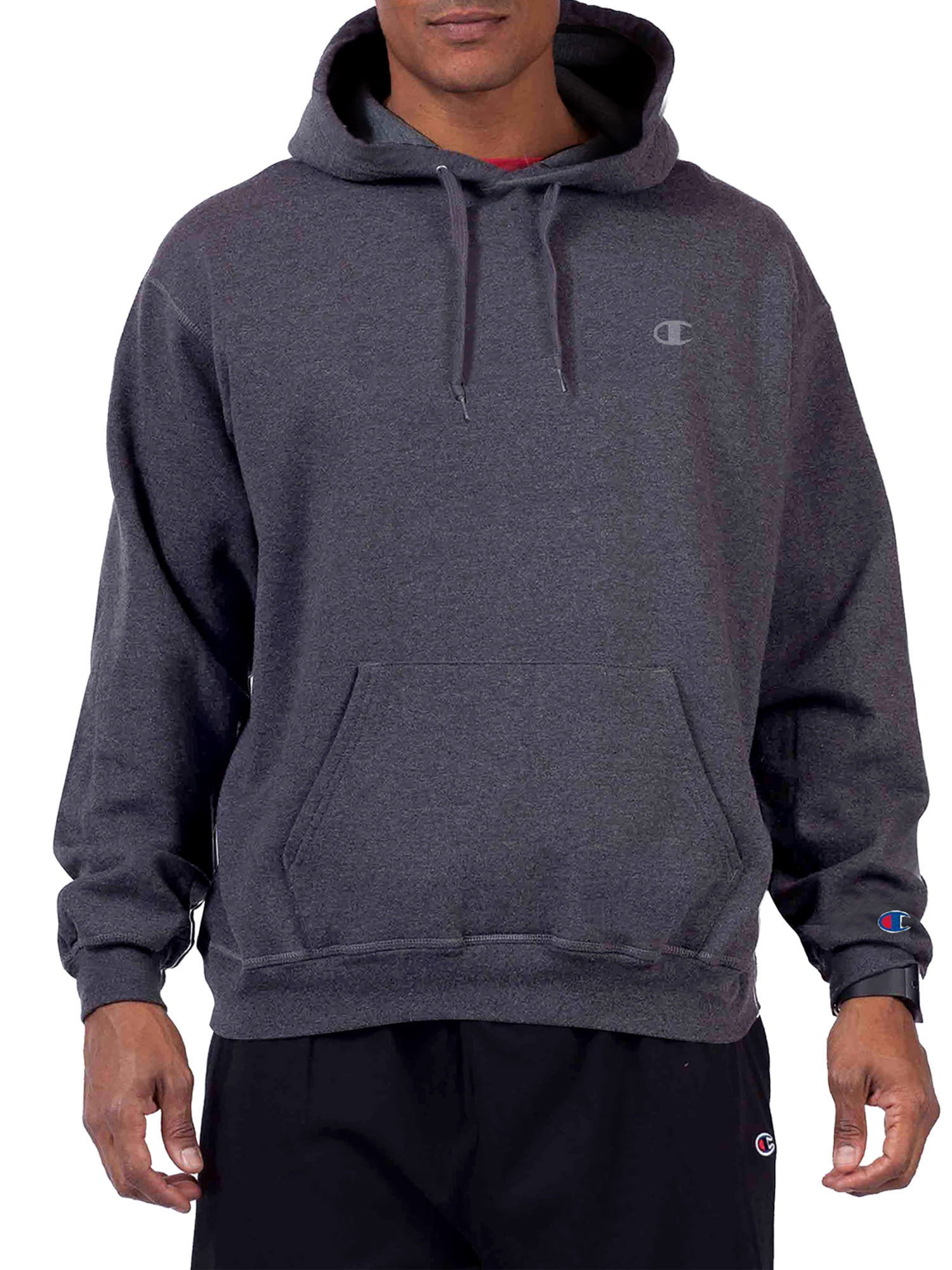 Champion Big & Tall Men's Powerblend Fleece Pullover Hoodie Sweatshirt ...