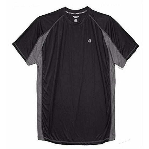 Champion Big & Tall Men's Vapor Performance T-Shirt Pieced (2XL, Black)