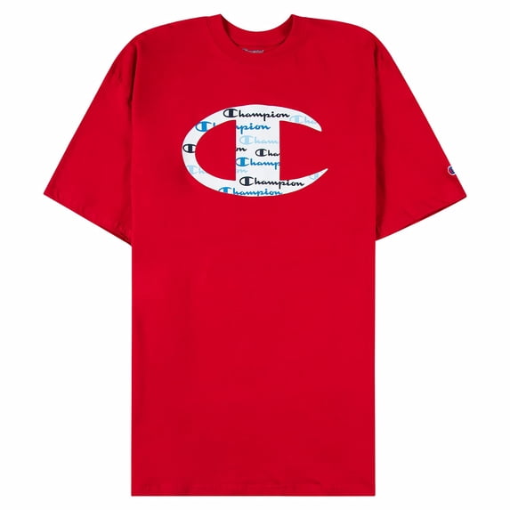 Champion Big & Tall Mens Active Crewneck T Shirt, Red XLT