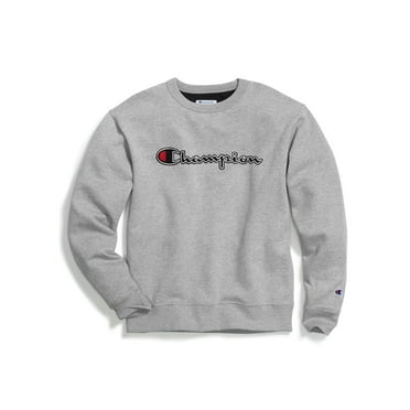 Champion Big  Tall Mens Powerblend Fleece Crew, 2XT, Oxford Grey Heather