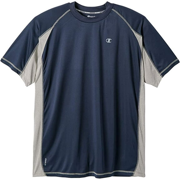 Champion Big  Tall Mens Vapor Performance T-Shirt Pieced 3X-Large Big Navy 5067