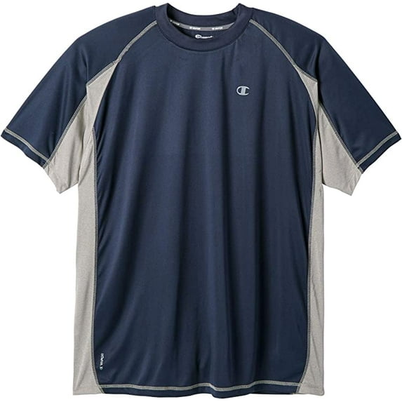 Champion Big Tall Mens Vapor Performance T-Shirt Pieced 3X-Large Big Navy 5067