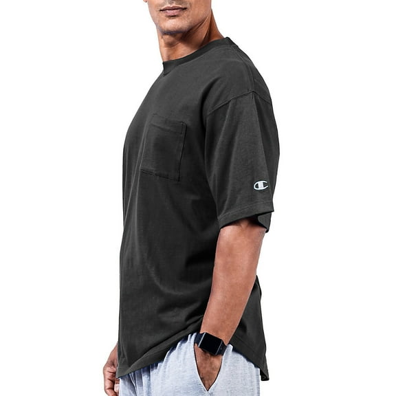 Champion Big & Tall Short Sleeve Pocket Jersey Tee (CH310) Black, 3XL