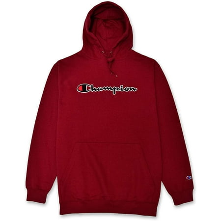Champion Big & Tall Sweatshirt For Men Embroidered Pullover Hoodies Burgundy XLT