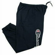 CHAMPION Sweatpants for Men Big and Tall Cotton Fleece Joggers Black 4X