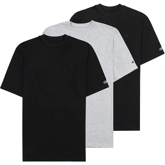 Champion Big and Tall Shirts for Men  3 Pk 100% Cotton Men Big and Tall T-Shirt