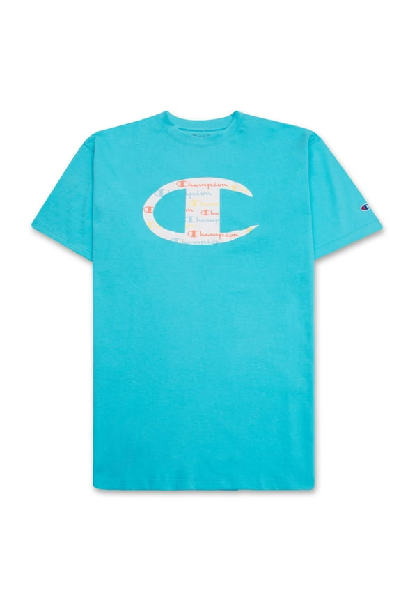 Big and Tall Shirts for Men Crewneck Big and Tall T Shirt Graphic Tee Blue Horizon