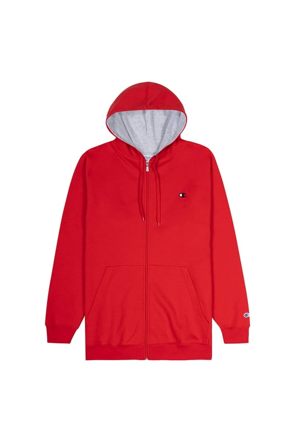 Big and Tall Hoodies for Men, Men's Fleece Heavyweight Full Zip Hoodie Red