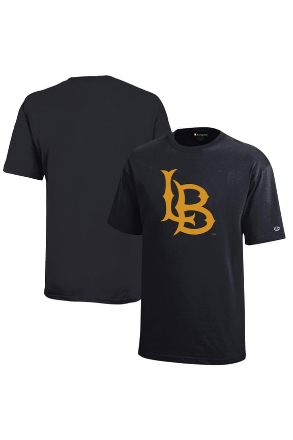 Black Cal State Long Beach The Beach Youth Jersey T-Shirt