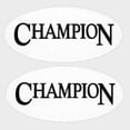 thumbnail image 1 of Champion Boat Decal | White 13 x 6 Inch Vinyl (Pair), 1 of 3
