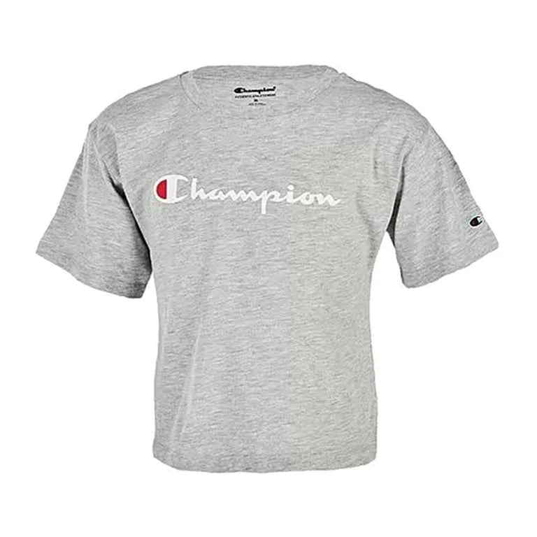 Champion Boxy Script Girls Active Shirts Tees Size S Color