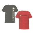 thumbnail image 1 of Champion Boy's 2-Pack Short Sleeve Crewneck Athletic Tees (Black-Concrete/Red, 7/8), 1 of 3