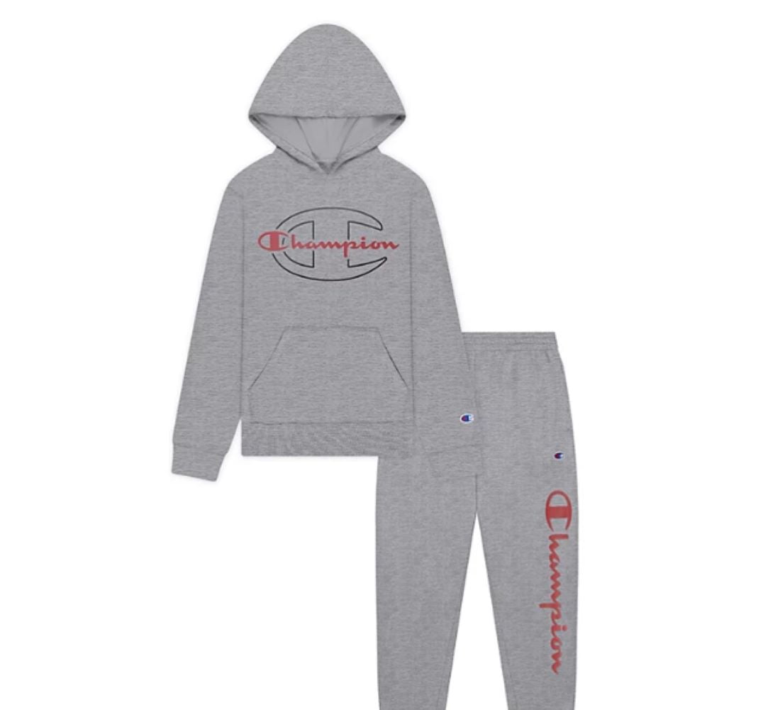 Champion sweatsuit sales 2 piece