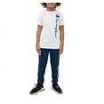 thumbnail image 1 of Champion Boy's Lightweight 2 Piece Tee & Jogger Active Set (White/Navy, 14/16), 1 of 5