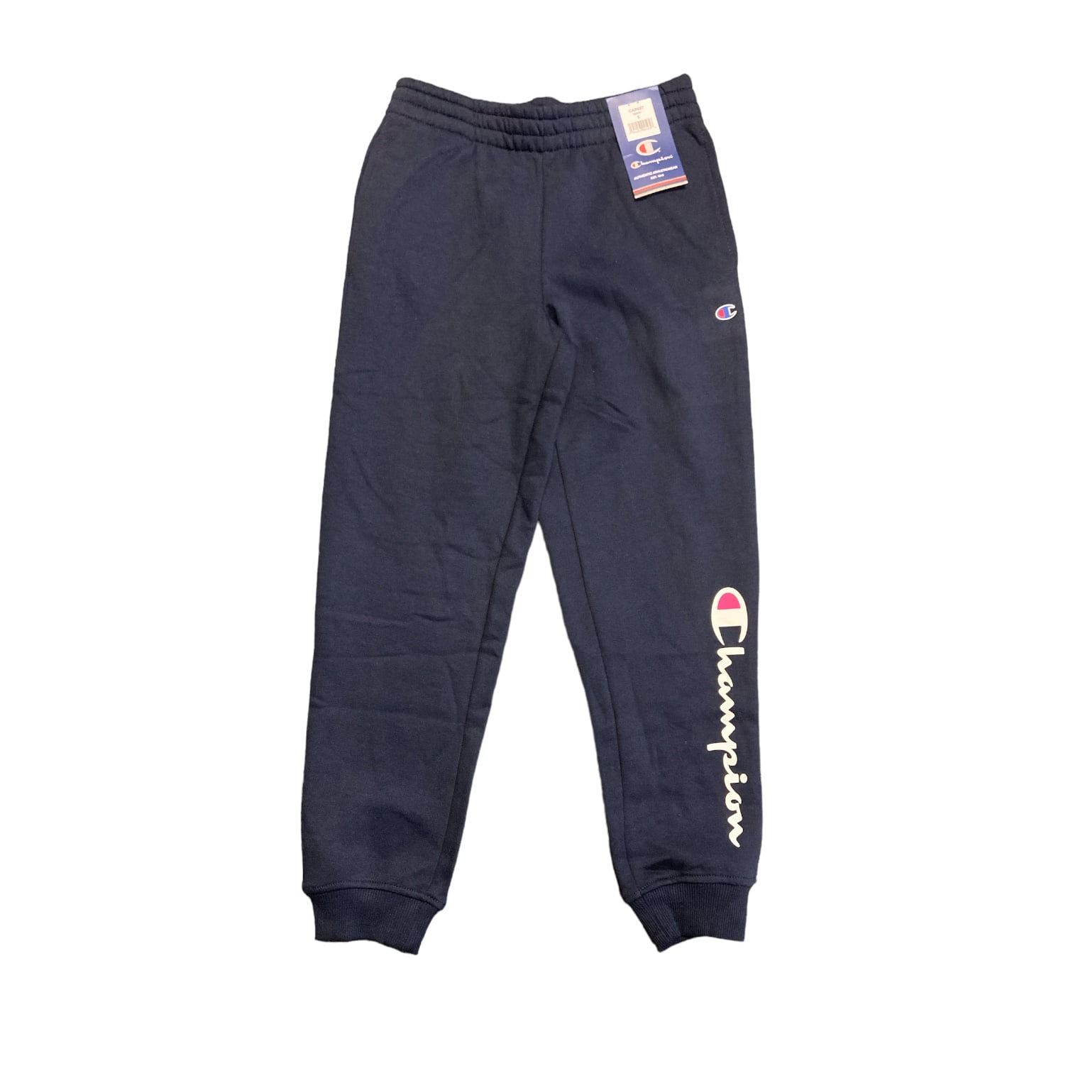 Champion Boy s Standard Fit Powerblend Full Length Fleece Jogger Pant Navy 10 12