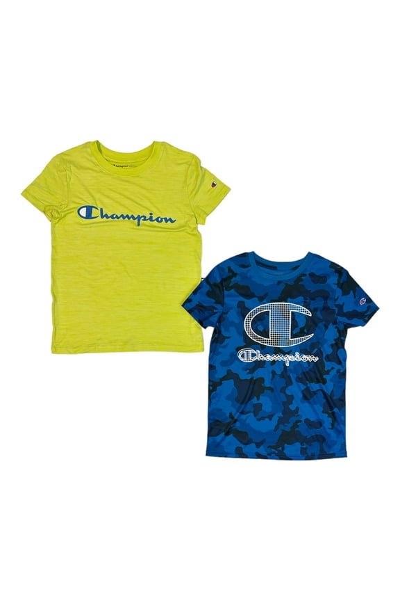 Boys 2-Pack Moisture Wicking UPF 30 Soft Tagless Tees
