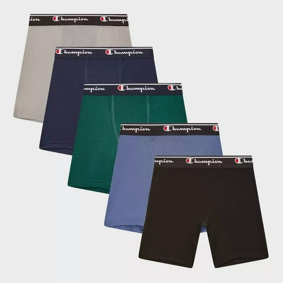 Champion Boys' 5pk Active Performance Boxer Briefs