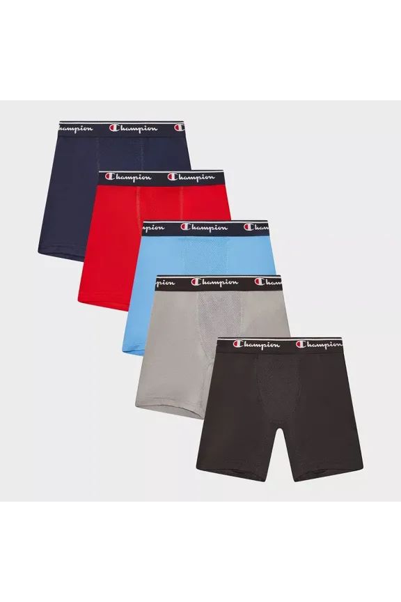 Boys' 5pk Active Performance Boxer Briefs