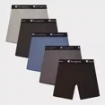 thumbnail image 1 of Champion Boys' 5pk Long Leg Active Performance Boxer Briefs Assorted Size S-XL, 1 of 4