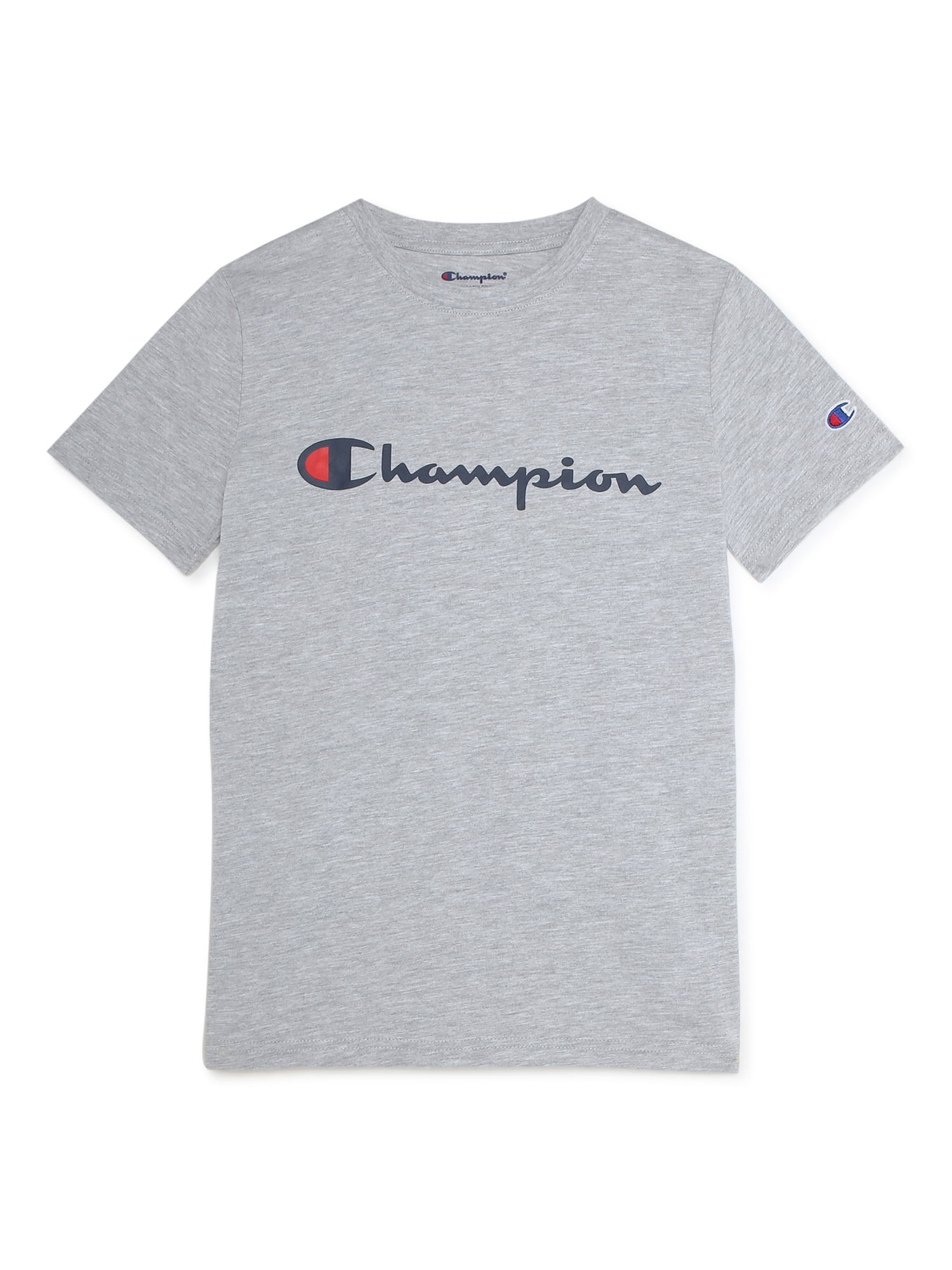 Child's Short Sleeve T-Shirt Champion Icons Contrast Aquamarine