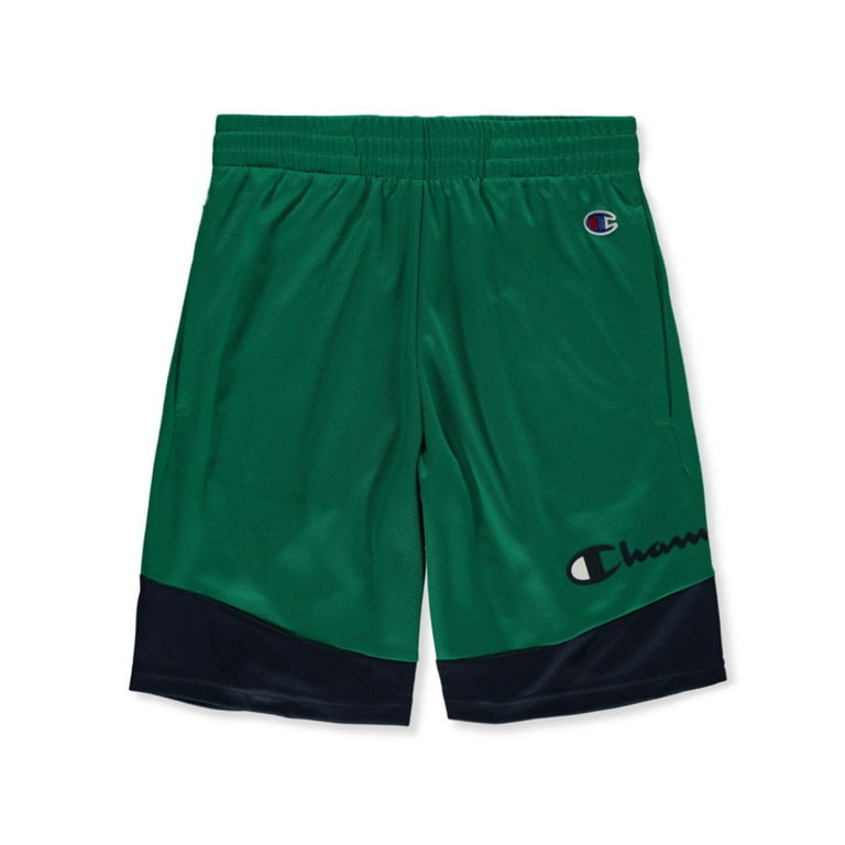 Boys green athletic shorts online