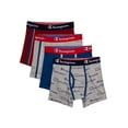 thumbnail image 1 of Champion Boys' Cotton Stretch Boxer Briefs 4 Pack, Sizes S-XL, 1 of 7