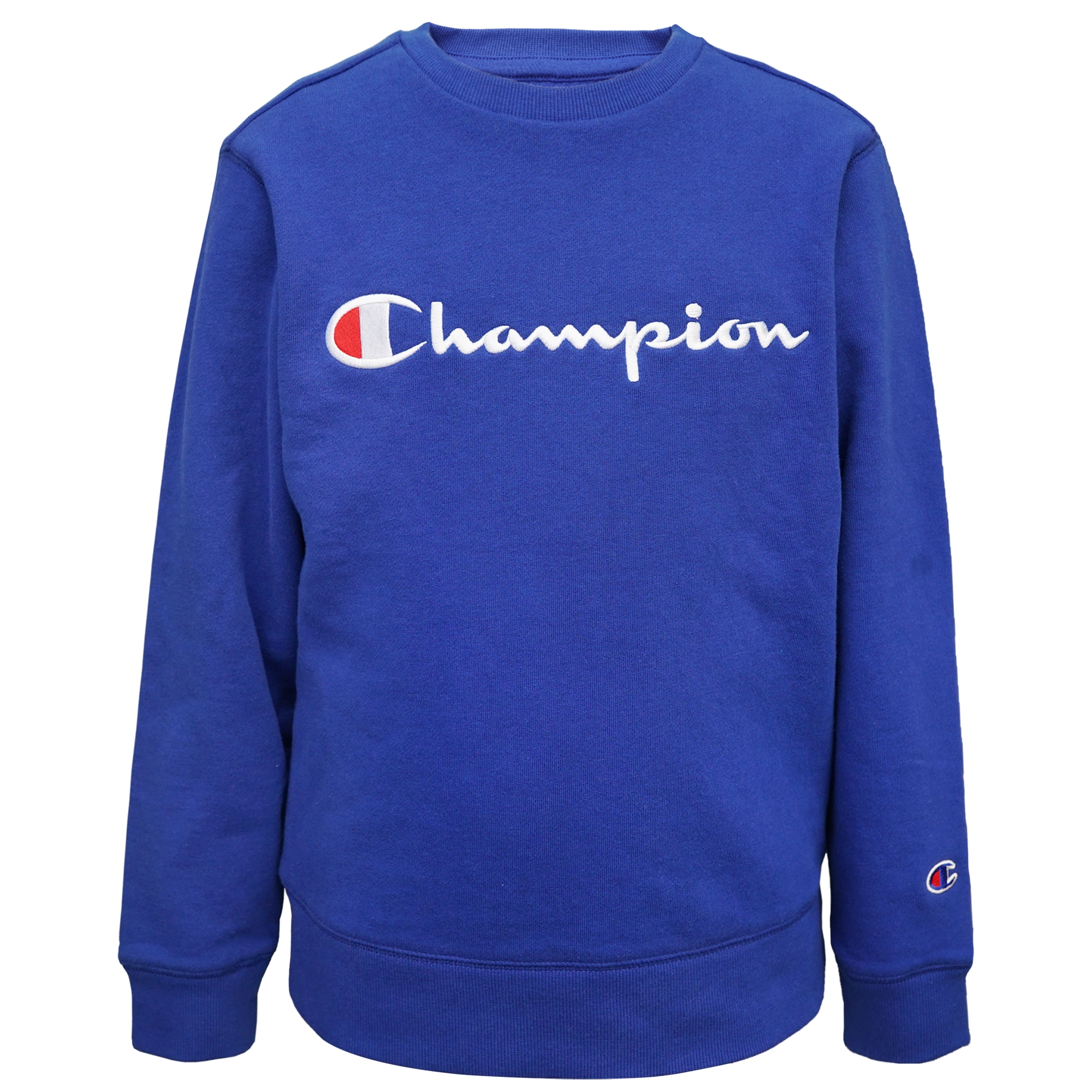 Champion Boys Embroidered Signature Fleece Crewneck Sweatshirt, Sizes 8-20
