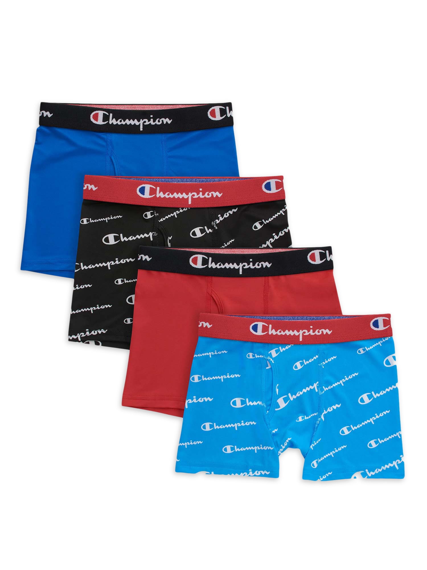 Champion Boys' Everyday Active Stretch Boxer Briefs, 4-Pack, Sizes S-XL ...