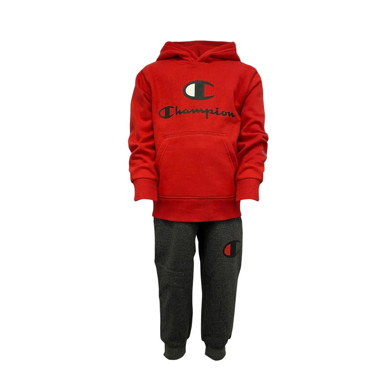 Champion Boys Fleece Hoodie and Jogger Pants 2 Piece Sweatsuit