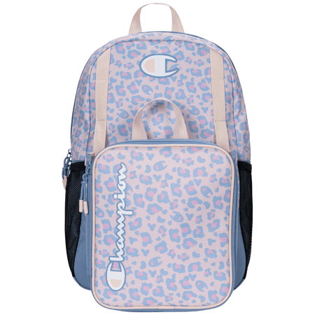 Champion Boys & Girls School Backpack with Detachable Lunch Box Set - 2-Piece Bundle for Kids (17 Inch)