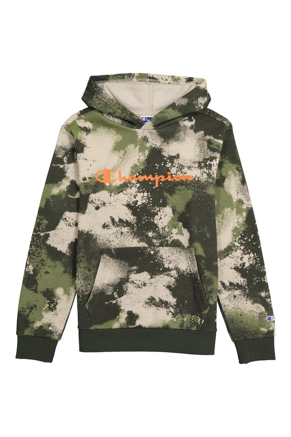 Boys' Long-Sleeve Fleece Hyper Pullover Hoodie with Front Kangeroo Pocket (Hyperwash Cold Arctic Bge, Medium, M, 10/12)