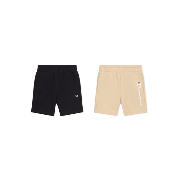 Champion Boys Shorts 2-Pack - Light Sand and Black - Size 6