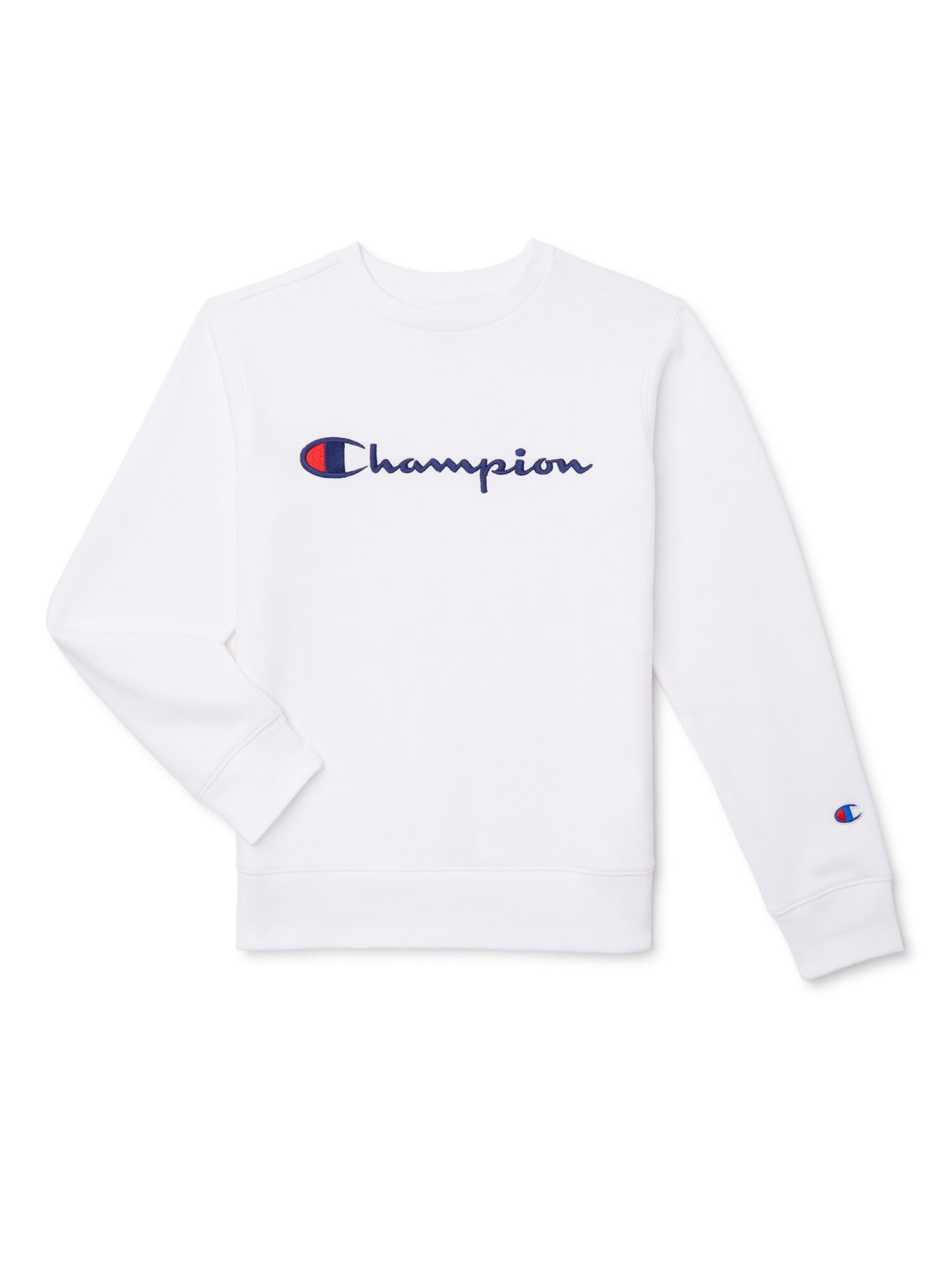 Champion Boys Sizes Signature Crewneck Sweatshirt, Fleece 8-20