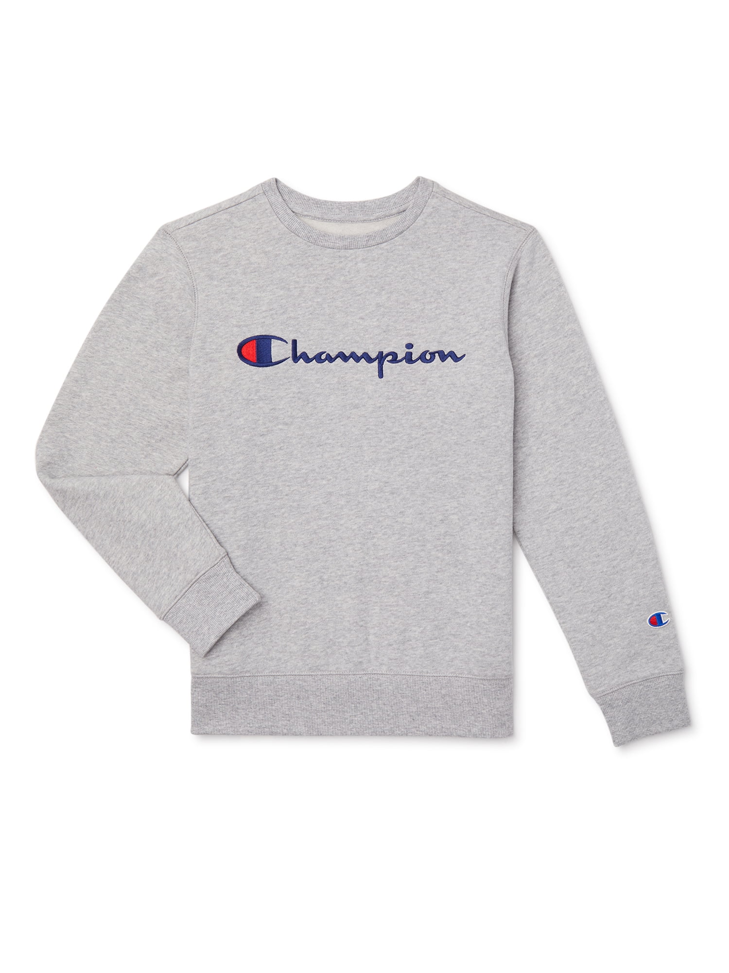 Champion Boys Crewneck Fleece 8-20 Sweatshirt, Sizes Signature
