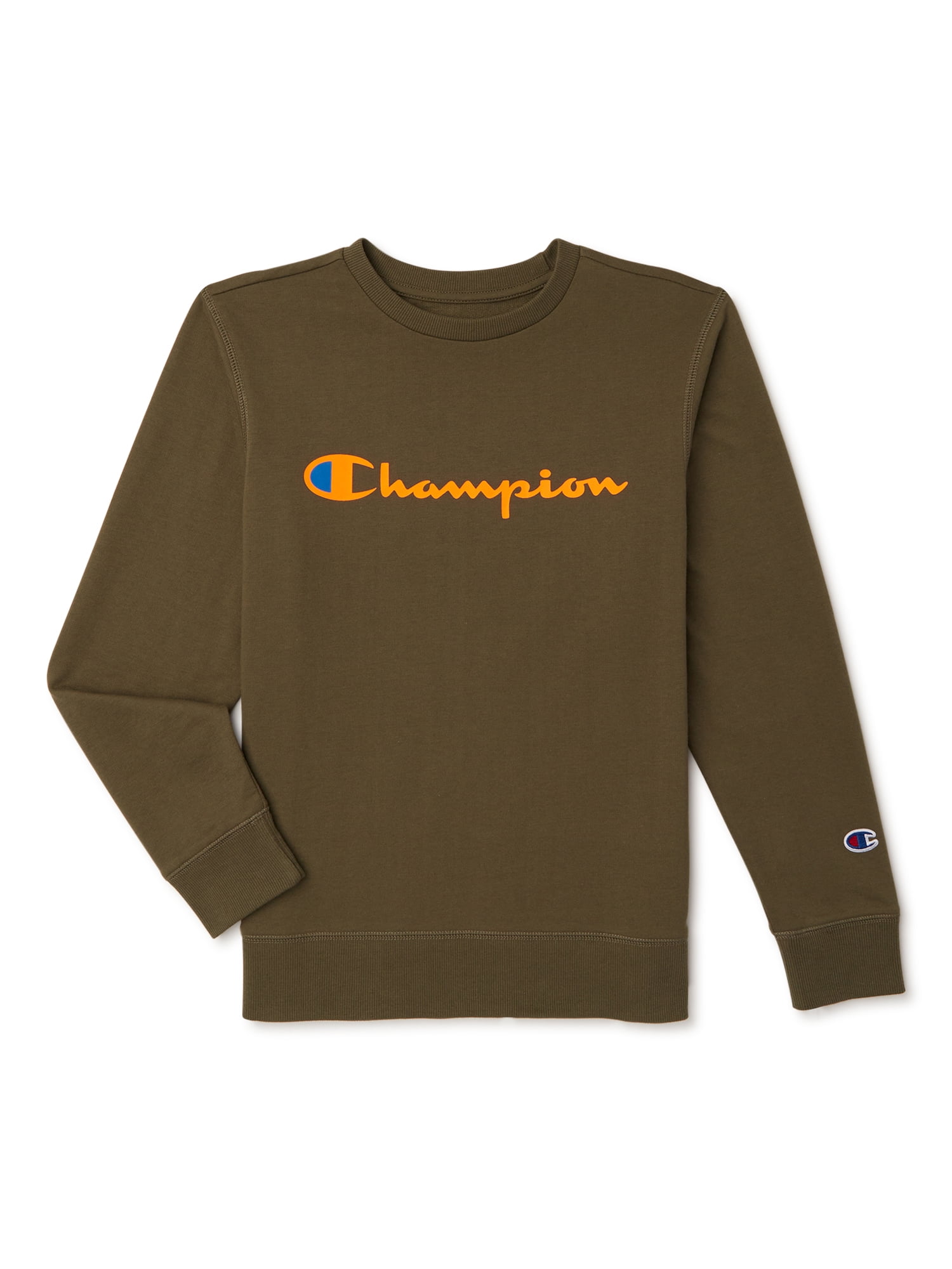 Champion Boys Signature Fleece Crewneck 8-20 Sweatshirt, Sizes