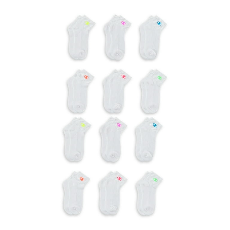 Champion Boys Socks 12 Pack Ankle Socks Sizes 7 11 Walmart
