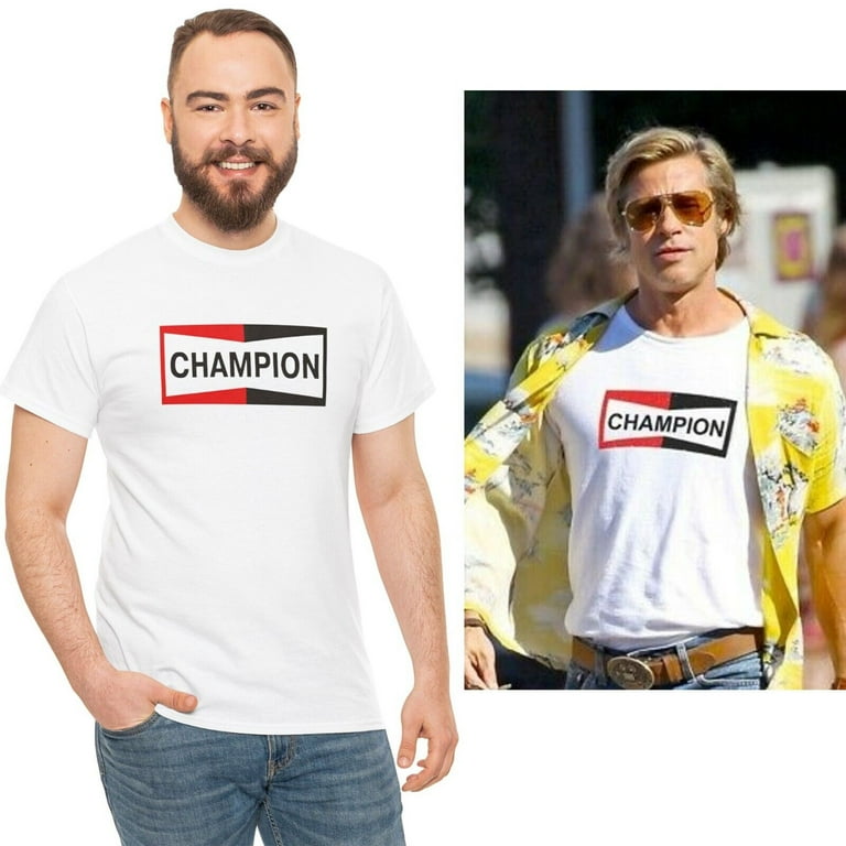 Champion Brad Pitt T Shirt Once Upon a Time In Hollywood Movie Unisex T Shirt Walmart