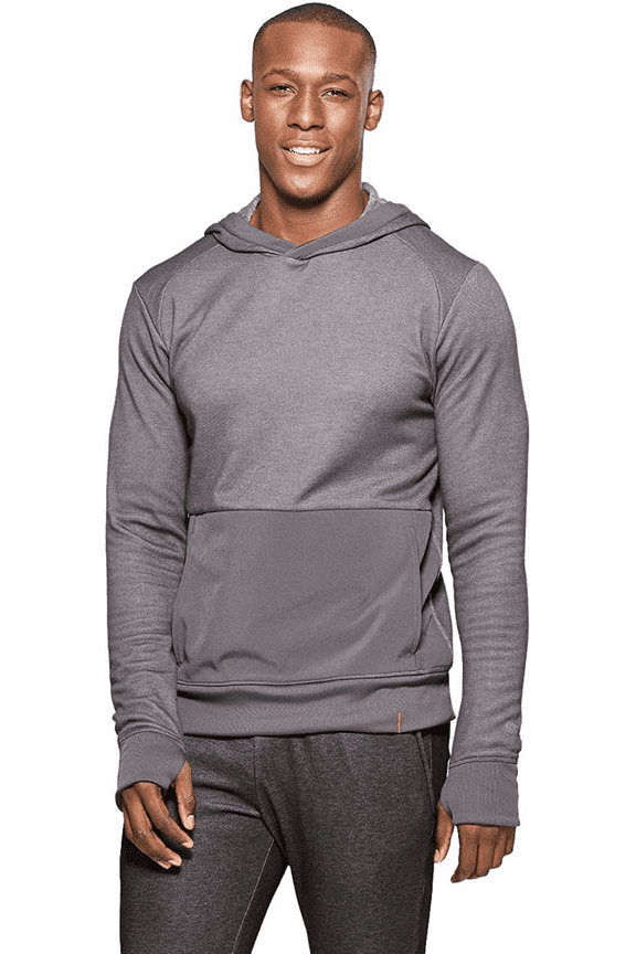 C9 Men's Hooded Sweater Knit Layer - (Charcoal Gray Heather, Small)