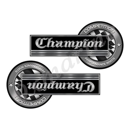 Champion Classic Competition Stickers 8"x4"