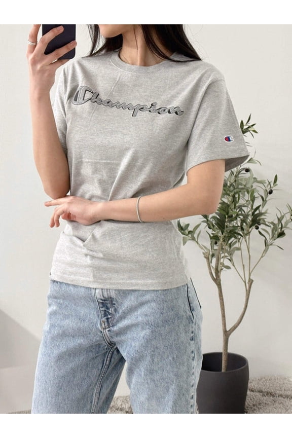 Champion Classic Graphic T-shirt Bolted C Logo Oxford Gray GT23H 5867CA 806