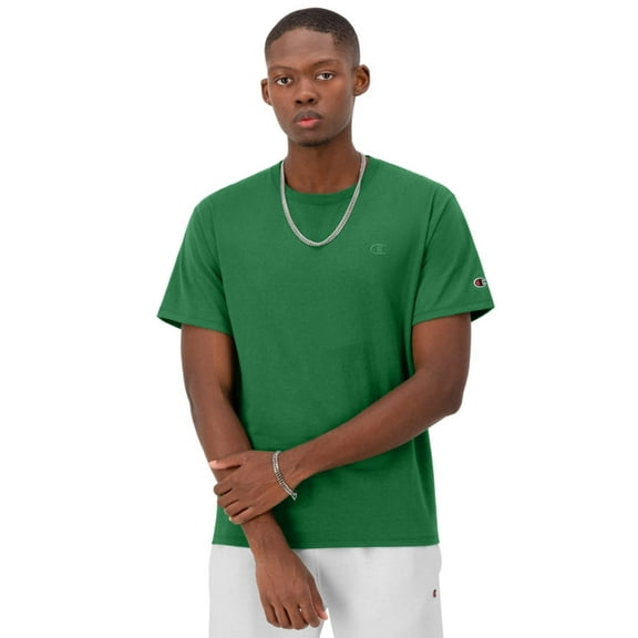 Champion Classic Tee, Embroidered C Logo Road Sign Green T0223 A9MC