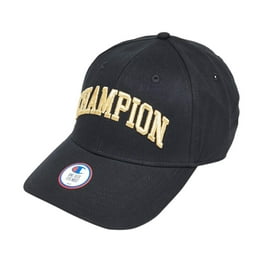 Champion Classic Twill Black Strapback Hat CHAMPION Mens Black
