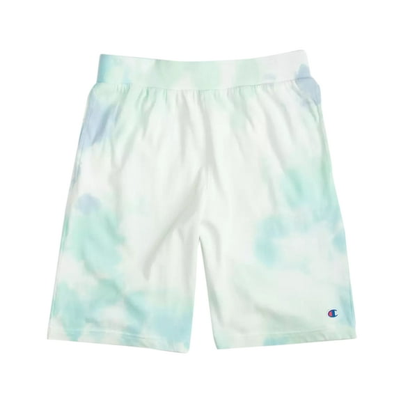 Champion Cloud Dye Jersey Mens Active Shorts Size S, Color: Cloud Dye Frost Blue/Iced Green Tea/Light Sea Green