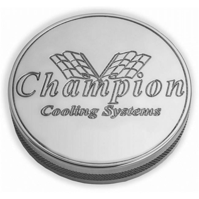 Champion Cooling Systems Billet-Smooth Edge Radiator Cap Overflow Tank ...