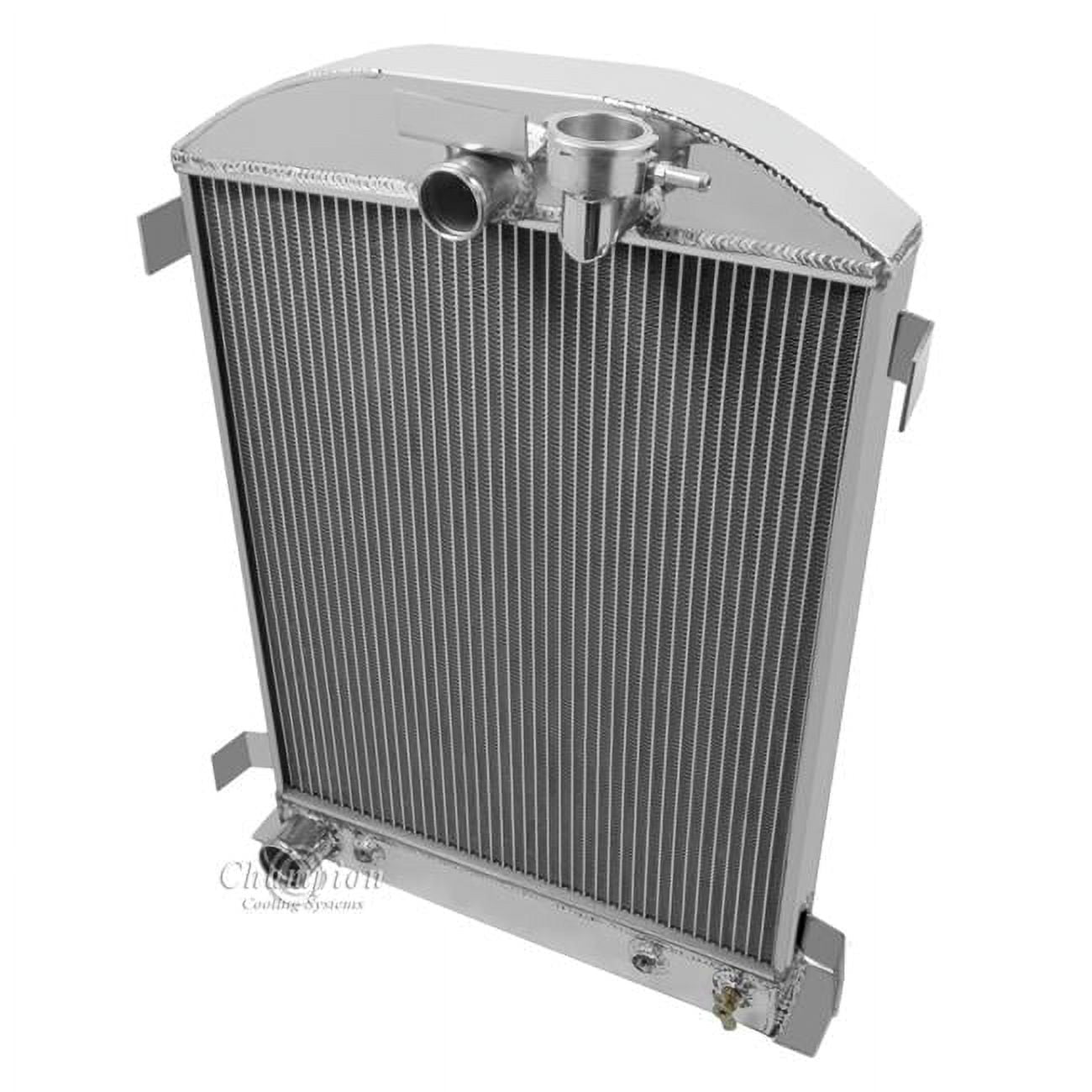 Champion Cooling Systems High Boy 2 Row All Aluminum Radiator with Ford ...